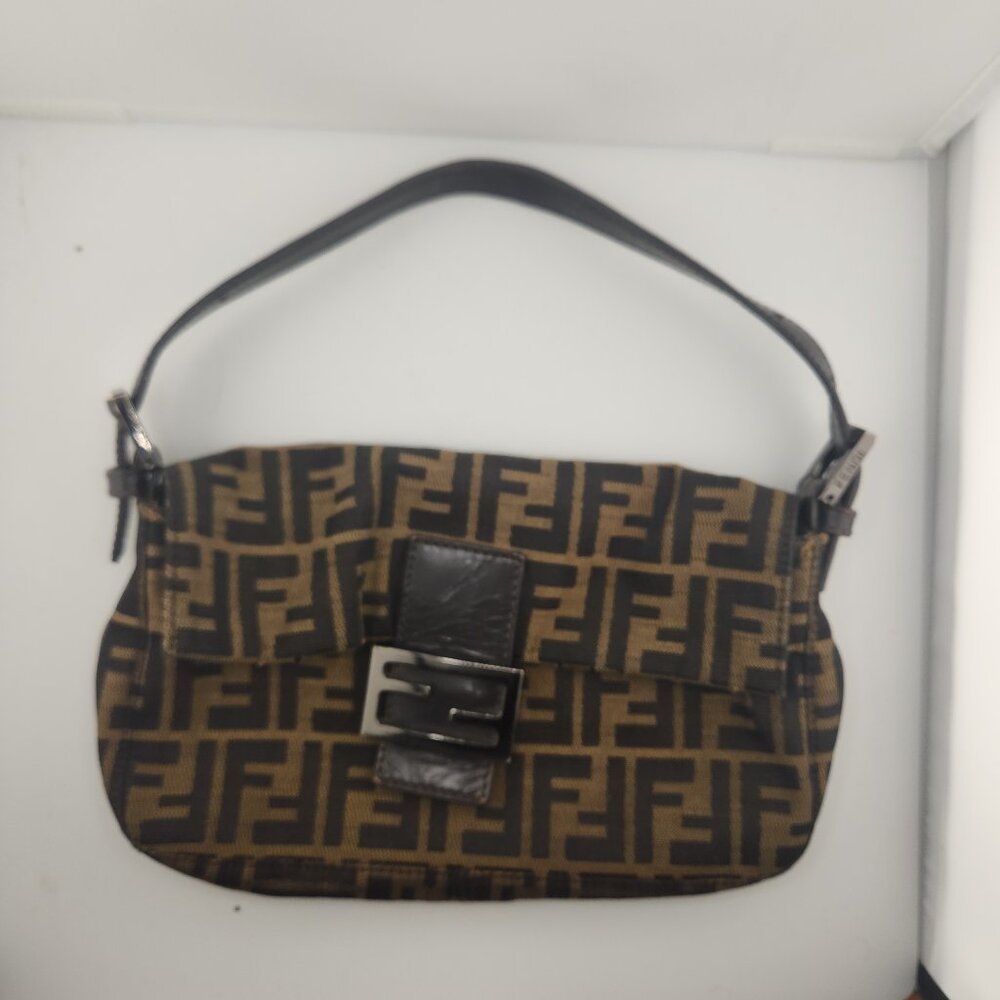 Fendi Vintage Zucca Mini Baguette Bag – Brown Monogram Canvas